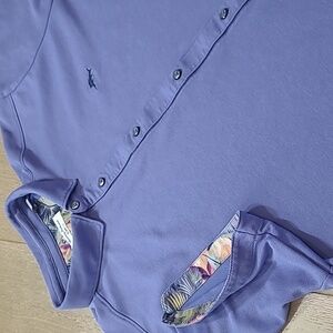 EUC Tommy Bahama Island Zone Shirt Men's sz XL Purple Short Sleeve Button Up